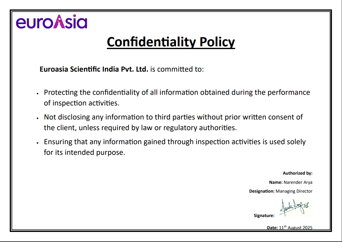 Confidentiality Policy